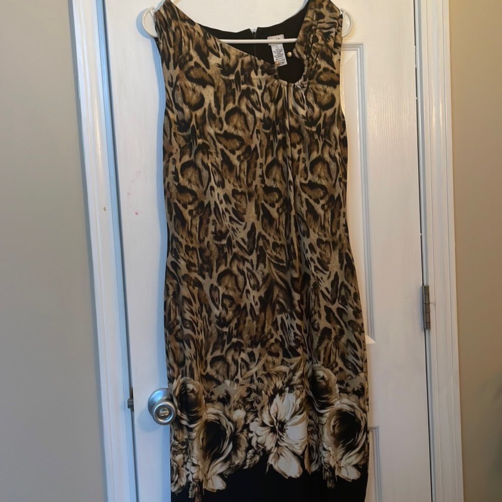 Cache Leopard Print Mini Dress